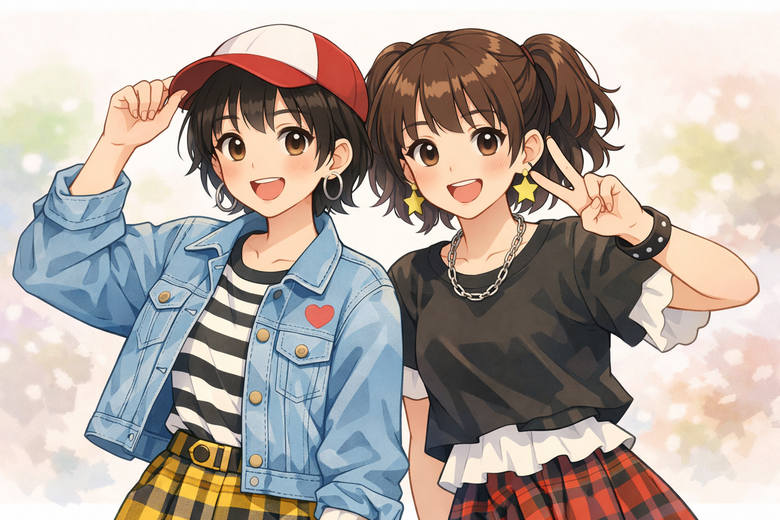 アクティブキュートに似合うカジュアルで個性的なファッションとヘアスタイル