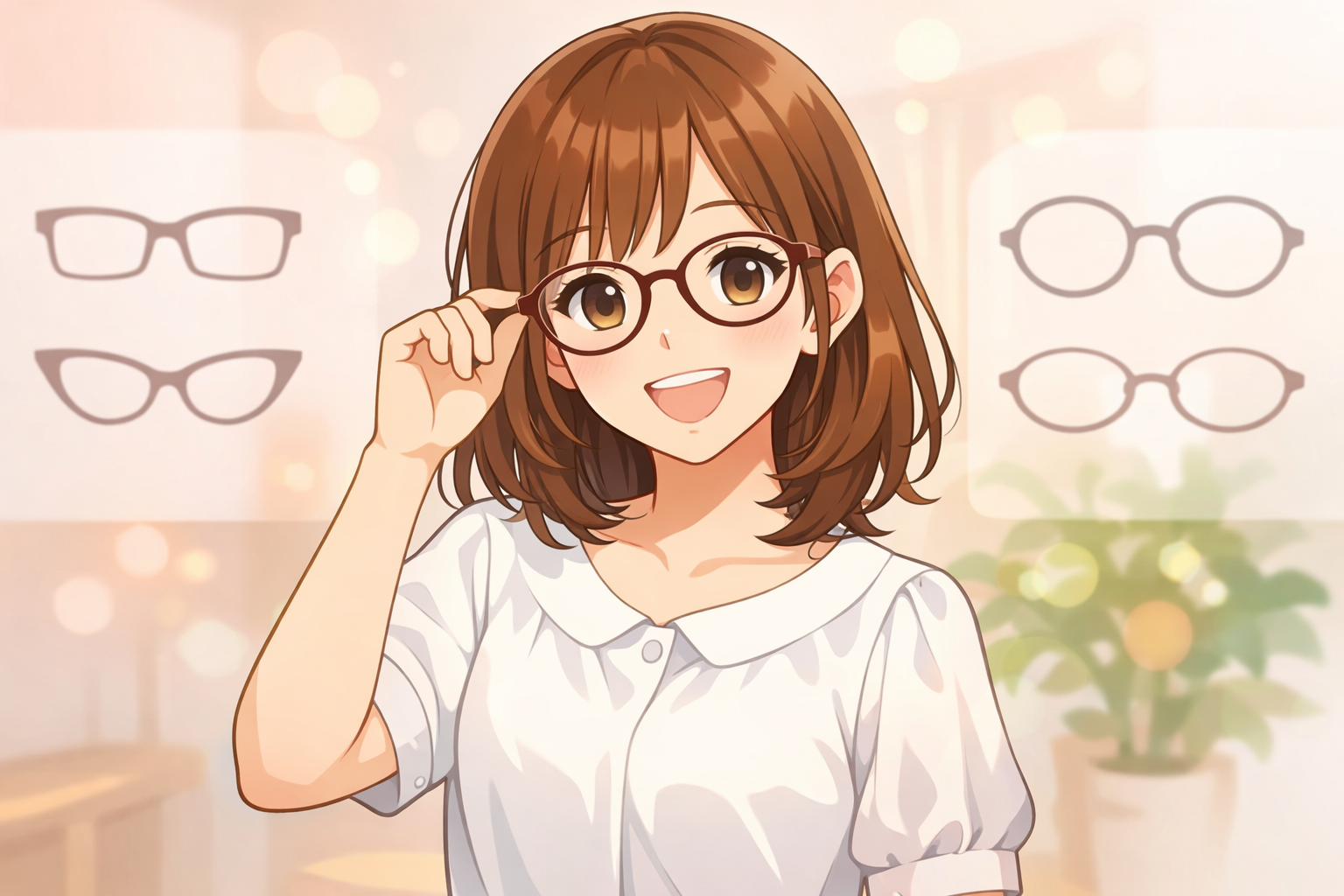自分に似合うスタイルを見つけ、自信に満ちた笑顔を見せる女性の姿